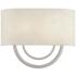 Livex Stratton 9" Wide 2-Light Oatmeal Brushed Nickel ADA Sconce