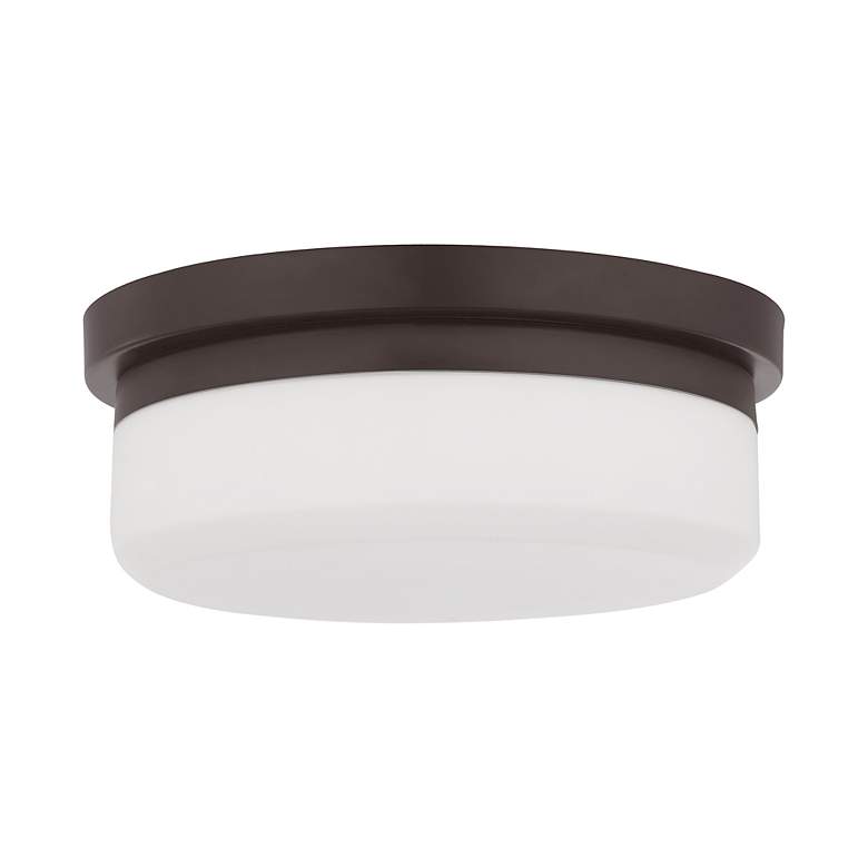 Image 3 Livex Stratus 11" Wide Bronze Ceiling Light more views