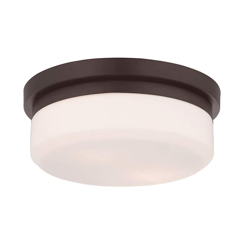 Image 4 Livex Stratus 11" Wide Bronze Ceiling Light more views