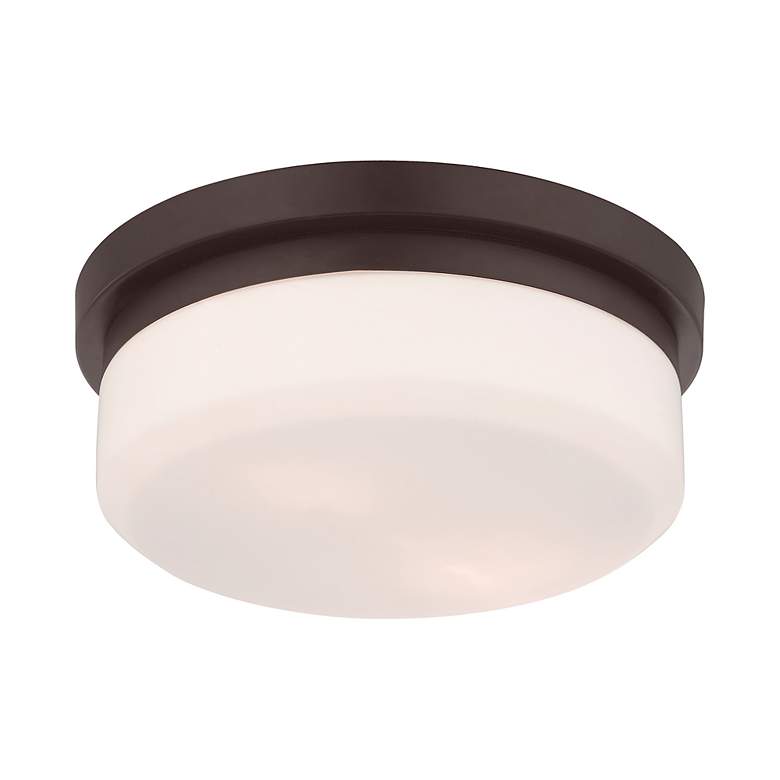 Image 5 Livex Stratus 11" Wide Bronze Ceiling Light more views