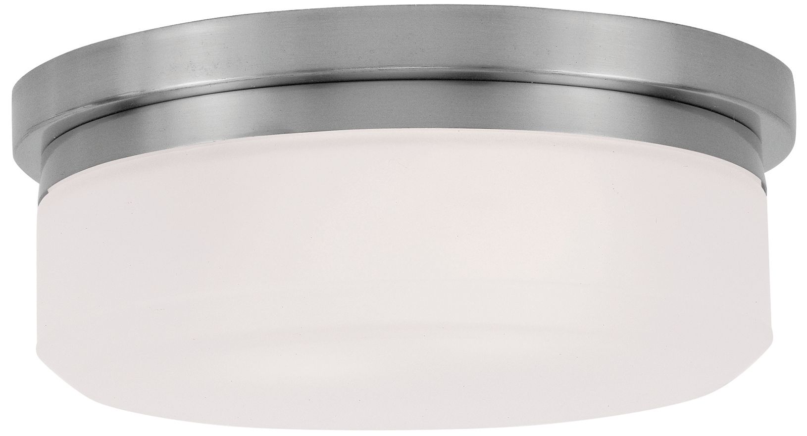 Livex Stratus 8" Wide Brushed Nickel Ceiling Light