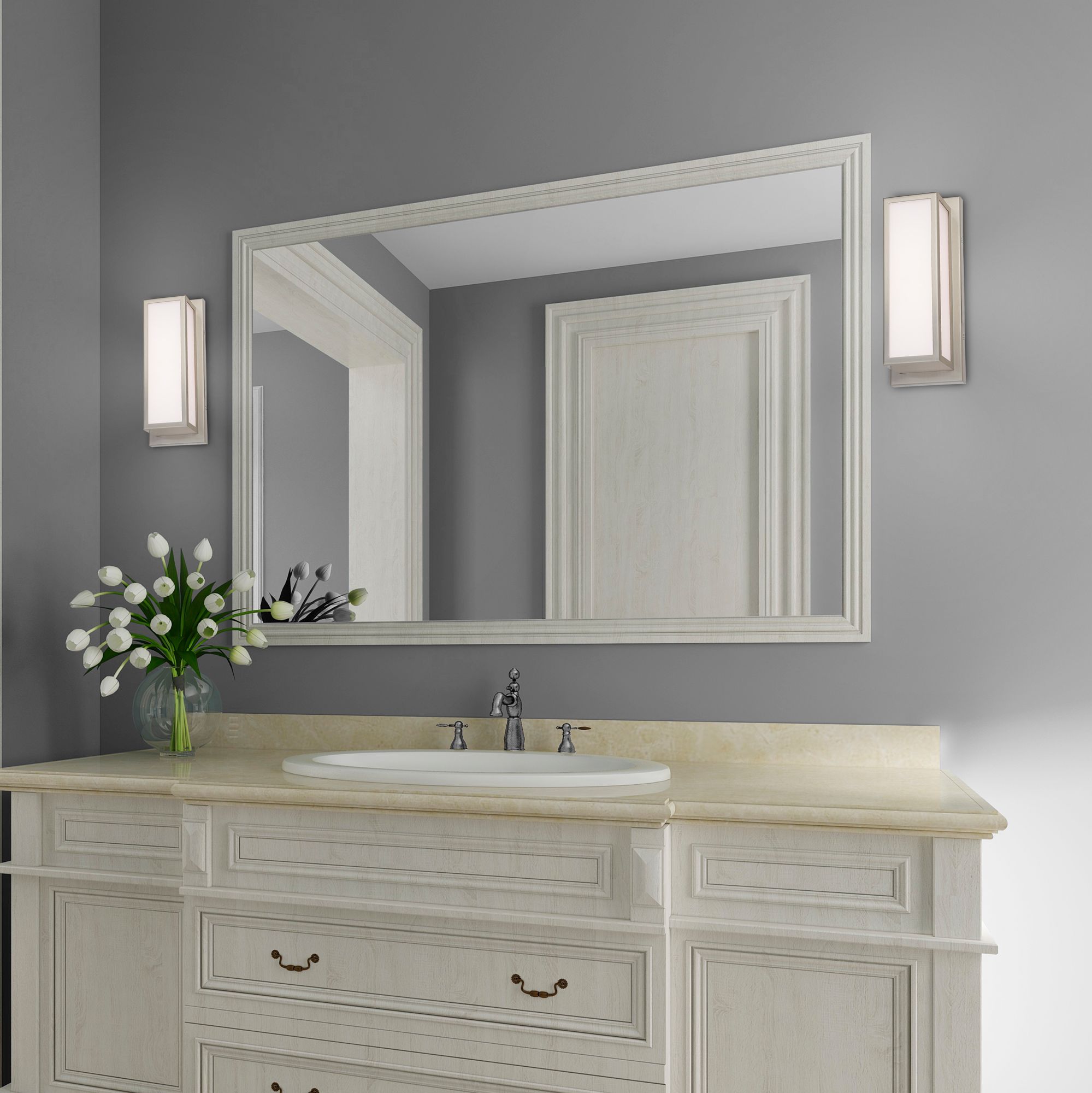 Livex Sutter 12" High Brushed Nickel ADA LED Wall Sconce