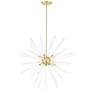 2_Livex Utopia 42"W Satin Brass 12-Light Sputnik Foyer Pendant