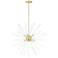 Livex Utopia 42"W Satin Brass 12-Light Sputnik Foyer Pendant