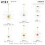 3_Livex Utopia 42"W Satin Brass 12-Light Sputnik Foyer Pendant more views