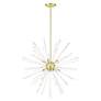 4_Livex Utopia 42"W Satin Brass 12-Light Sputnik Foyer Pendant more views