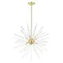 6_Livex Utopia 42"W Satin Brass 12-Light Sputnik Foyer Pendant more views