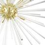 7_Livex Utopia 42"W Satin Brass 12-Light Sputnik Foyer Pendant more views