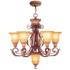 Livex Villa 26" Wide Verona Bronze 6-Light Chandelier