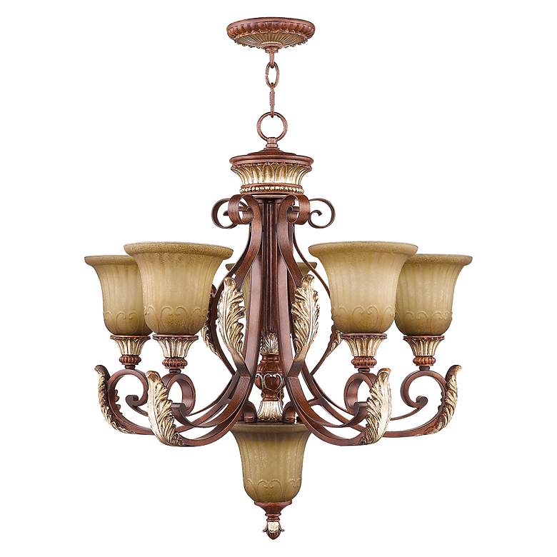 Image 4 Livex Villa 26" Wide Verona Bronze 6-Light Chandelier more views