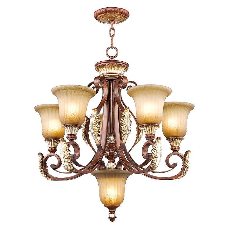Image 6 Livex Villa 26" Wide Verona Bronze 6-Light Chandelier more views