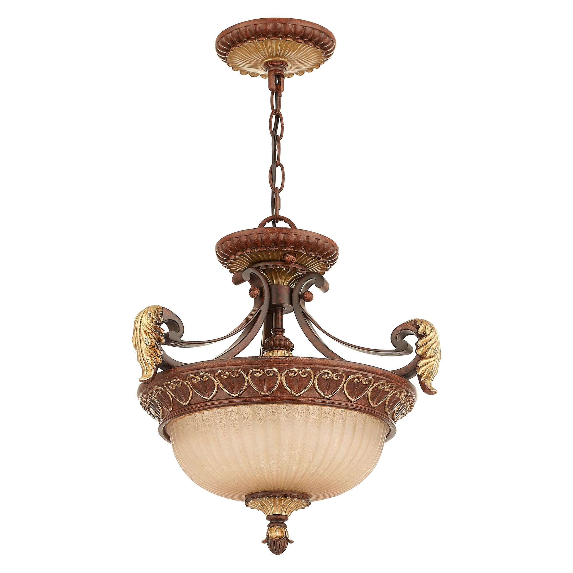 Livex Villa Verona 15 1/4" Wide Verona Bronze Pendant Light