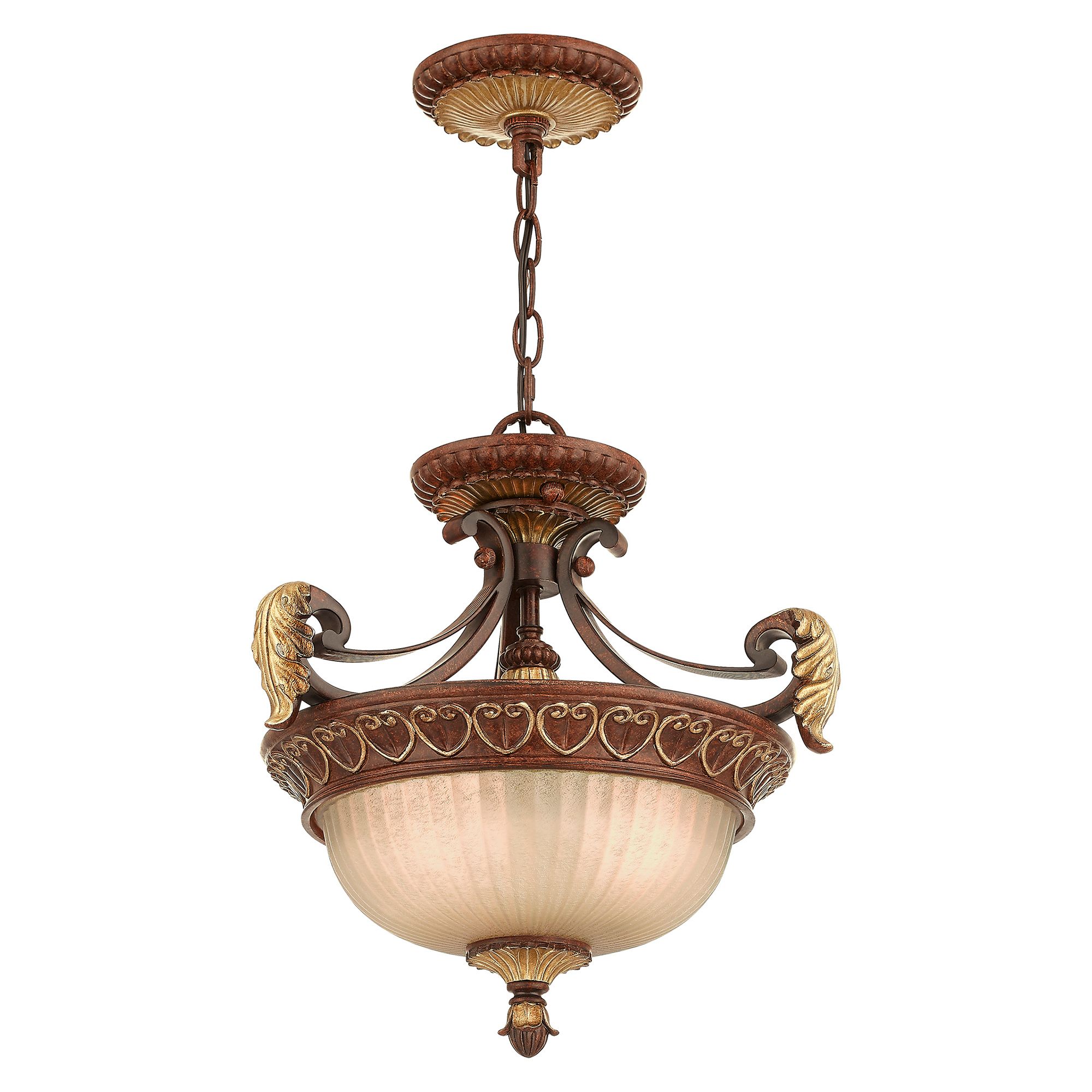 Livex Villa Verona 15 1/4" Wide Verona Bronze Pendant Light
