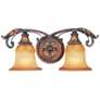 2_Livex Villa Verona 8" High Traditional Bronze 2-Light Wall Sconce