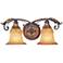 Livex Villa Verona 8" High Traditional Bronze 2-Light Wall Sconce