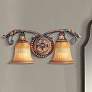 1_Livex Villa Verona 8" High Traditional Bronze 2-Light Wall Sconce