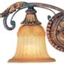 3_Livex Villa Verona 8" High Traditional Bronze 2-Light Wall Sconce more views