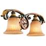 4_Livex Villa Verona 8" High Traditional Bronze 2-Light Wall Sconce more views