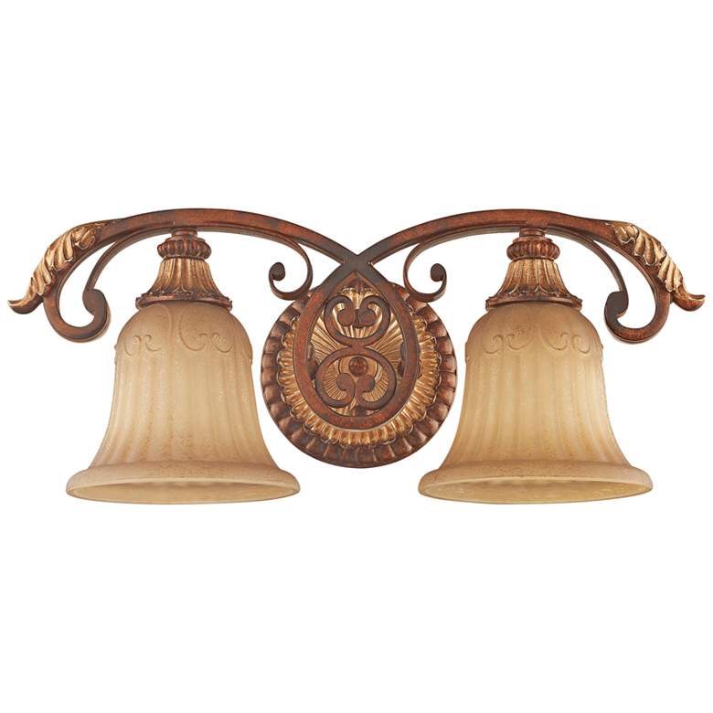Image 5 Livex Villa Verona 8" High Traditional Bronze 2-Light Wall Sconce more views