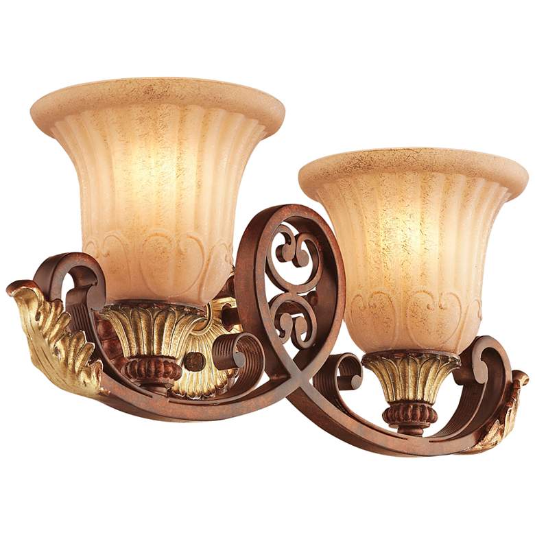 Image 7 Livex Villa Verona 8" High Traditional Bronze 2-Light Wall Sconce more views