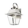 3_Livex Wentworth 12 1/2"H Brushed Nickel Outdoor Wall Light more views