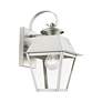 5_Livex Wentworth 12 1/2"H Brushed Nickel Outdoor Wall Light more views