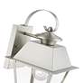 7_Livex Wentworth 12 1/2"H Brushed Nickel Outdoor Wall Light more views