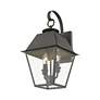 5_Livex Wentworth 16 1/2"H Charcoal 2-Light Outdoor Wall Light more views