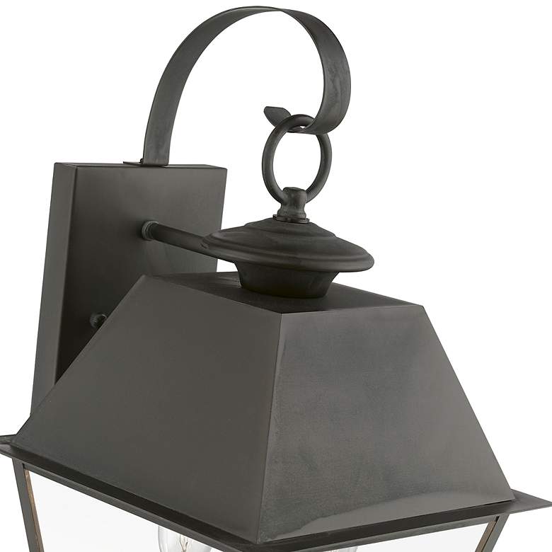 Image 7 Livex Wentworth 16 1/2"H Charcoal 2-Light Outdoor Wall Light more views