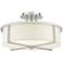Livex Wesley 16"W Brushed Nickel 3-Light Drum Ceiling Light