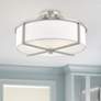 1_Livex Wesley 16"W Brushed Nickel 3-Light Drum Ceiling Light