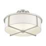 6_Livex Wesley 16"W Brushed Nickel 3-Light Drum Ceiling Light more views