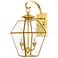 Livex Westover 16 1/2" 2-Light Polished Brass Outdoor Wall Light