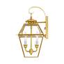 7_Livex Westover 16 1/2" 2-Light Polished Brass Outdoor Wall Light more views