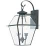 2_Livex Westover 16 1/2" Charcoal 2-Light Outdoor Lantern Wall Light