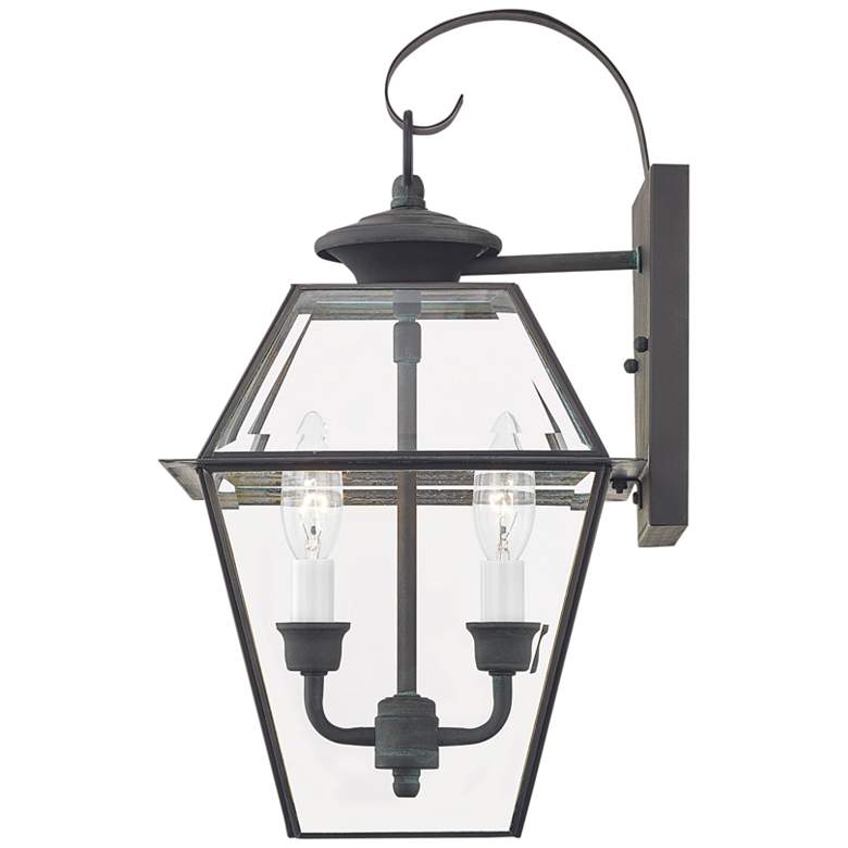 Image 4 Livex Westover 16 1/2" Charcoal 2-Light Outdoor Lantern Wall Light more views