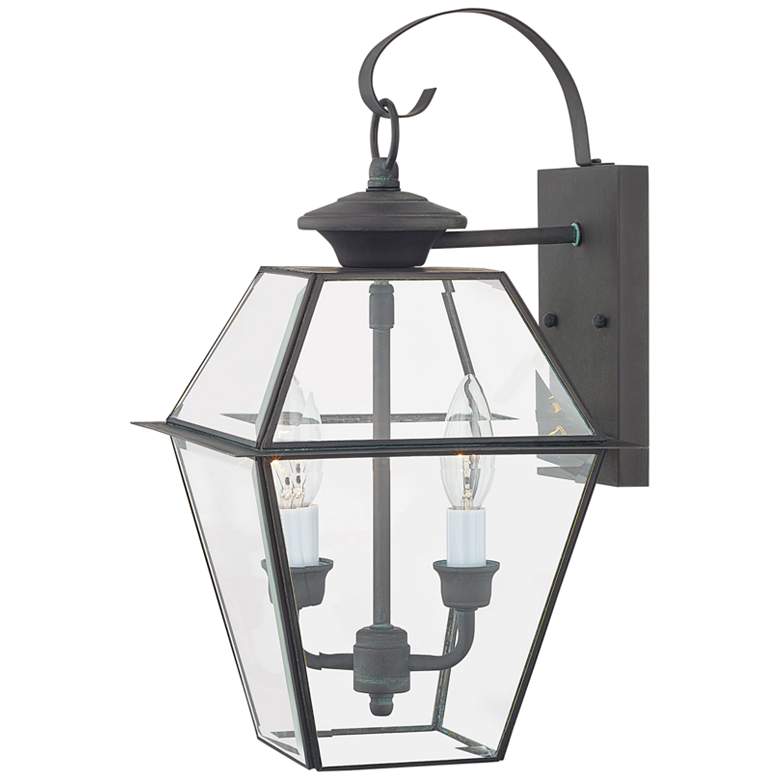 Image 5 Livex Westover 16 1/2" Charcoal 2-Light Outdoor Lantern Wall Light more views