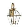 7_Livex Westover 22 1/2" Antique Brass 3-Light Outdoor Wall Light more views