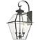 Livex Westover 22 1/2" Charcoal 3-Light Outdoor Lantern Wall Light