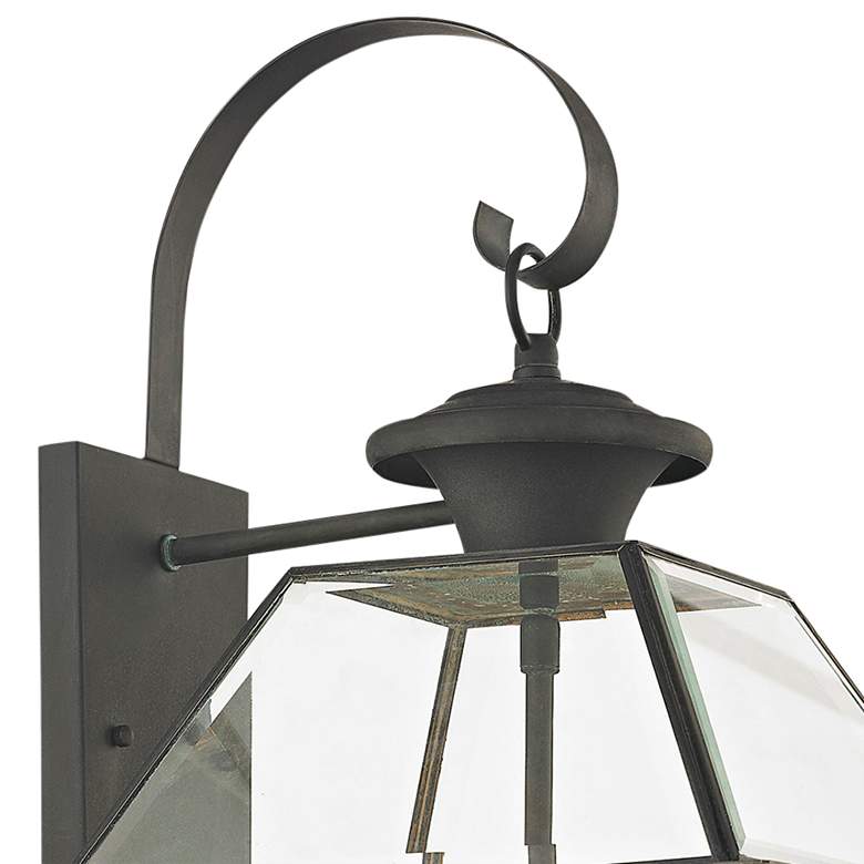 Image 3 Livex Westover 22 1/2" Charcoal 3-Light Outdoor Lantern Wall Light more views