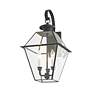 4_Livex Westover 22 1/2" Charcoal 3-Light Outdoor Lantern Wall Light more views