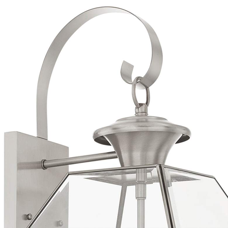 Image 3 Livex Westover 22 1/2"H Brushed Nickel 3-Light Outdoor Wall Light more views