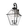 5_Livex Westover 23 1/4" Black and Clear Glass Outdoor Lantern Light more views