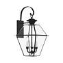 7_Livex Westover 23 1/4" Black and Clear Glass Outdoor Lantern Light more views