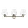 3_Livex Willow 23" Wide Brushed Nickel 3-Light Bath Light more views