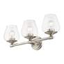 4_Livex Willow 23" Wide Brushed Nickel 3-Light Bath Light more views