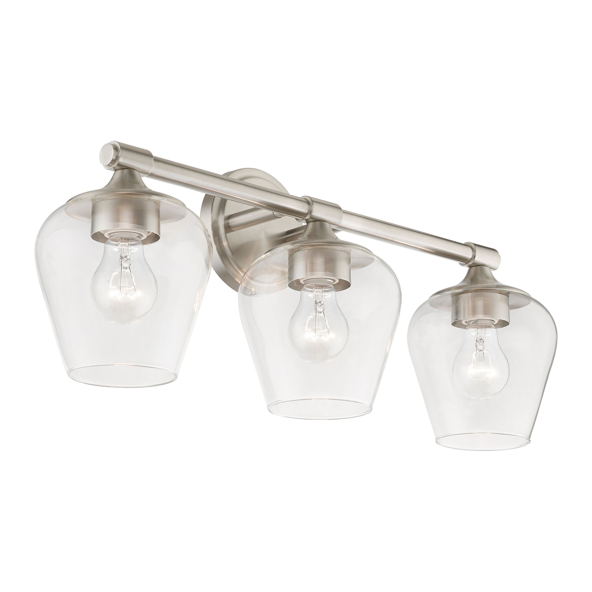 Image 5 Livex Willow 23" Wide Brushed Nickel 3-Light Bath Light more views