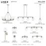 Livex Willow 23" Wide Brushed Nickel 3-Light Bath Light