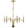 2_Livex Wisteria 26" Wide 6-Light Satin Brass Chandelier