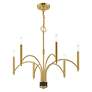 5_Livex Wisteria 26" Wide 6-Light Satin Brass Chandelier more views